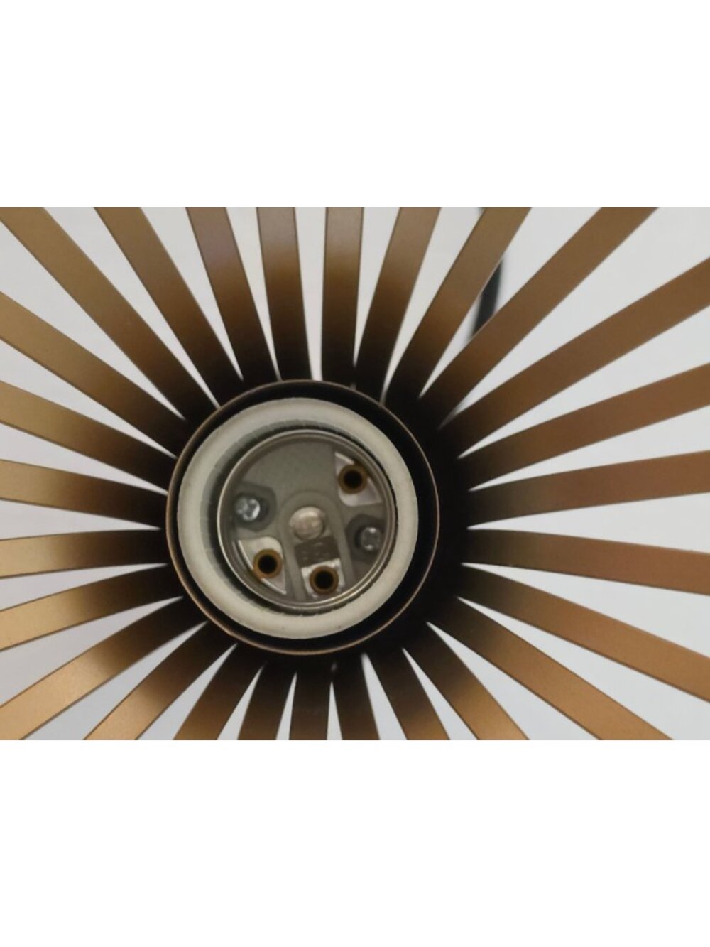 Modern Gold Wire Cage Pendant Light Fixture Hanging Ceiling Lamp E26 9.5" - Picture 3 of 4